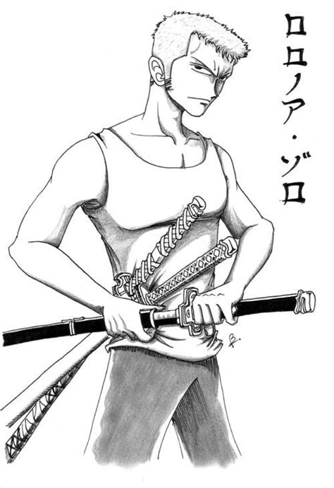 zoro - skypiea arc - gray by e1n on deviantART