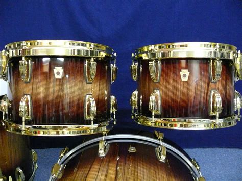 Ludwig Legacy Exotic Drumset 2012 Mahogany Burst Over Black Limba Drum / Percussion For Sale ...