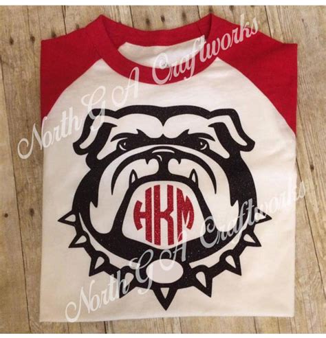 Ladies Shirt Bulldog UGA University of Georgia Game Day Raglan | Etsy