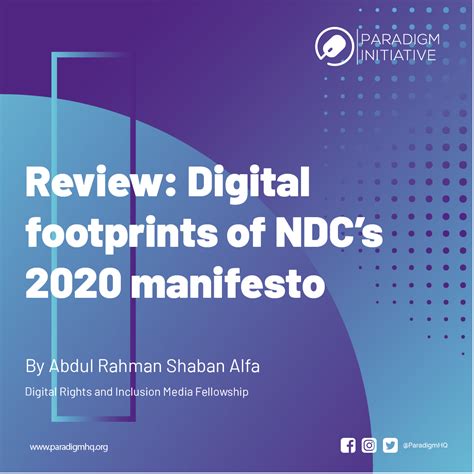 Review: Digital footprints of NDC’s 2020 manifesto - Paradigm Initiative