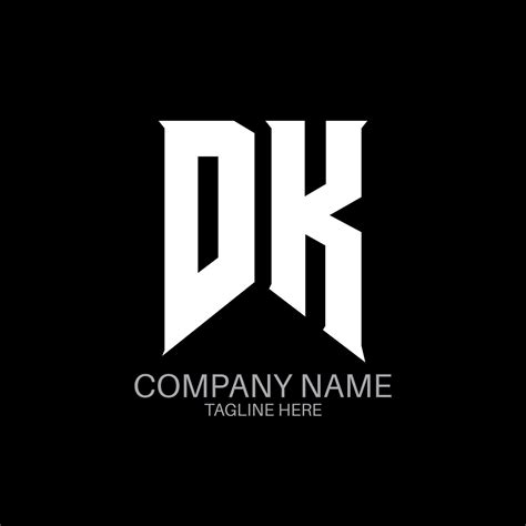 DK Letter Logo Design. Initial letters DK gaming's logo icon for ...