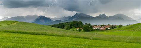 Alpine village - Stock Image - F037/3251 - Science Photo Library