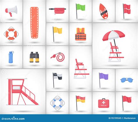 Lifeguard Equipment Icon Vector Illustration | CartoonDealer.com #88398210