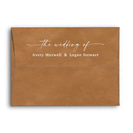 Dusty Gold Watercolor A7 5x7 Wedding Invitation Envelope Wedding Invitation Envelopes, Fall ...