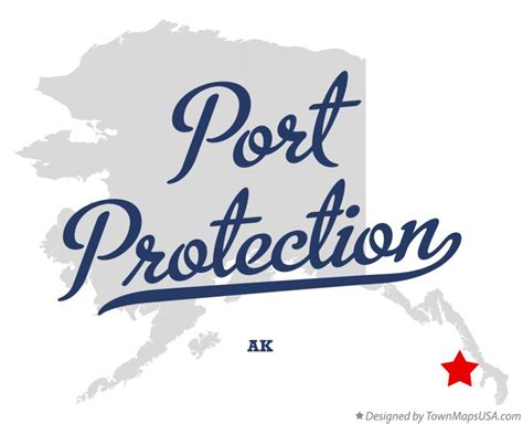 Map of Port Protection, AK, Alaska