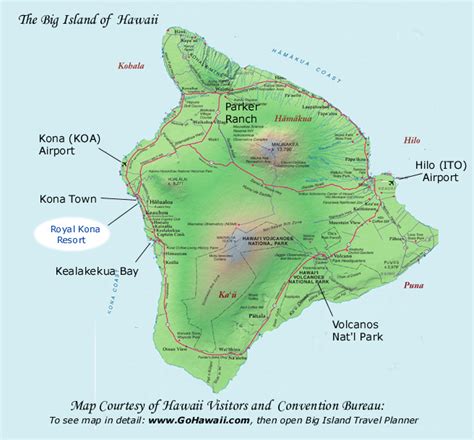 Royal Kona Resort Map