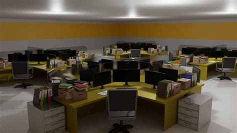 Office Space Interior Model - TurboSquid 1924063