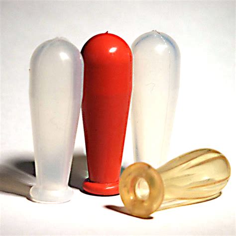 Rubber Bulbs for Smaller Pipettes, Silicone, Transp/White