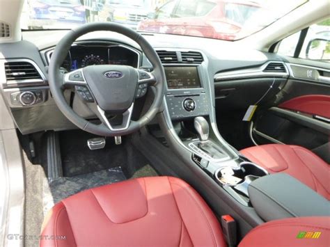 Brick Red Interior 2014 Ford Fusion Titanium AWD Photo #94098483 ...