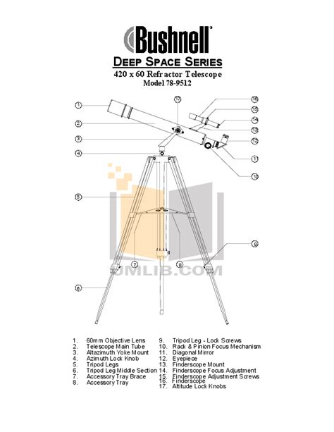 Download free pdf for Bushnell 78-9512 Telescope manual