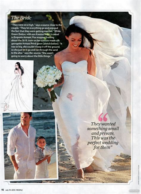 Megan Fox's simple beach stunner | Megan fox wedding, Megan fox wedding ...