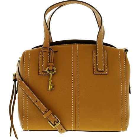 Fossil Women's Emma Convertible Leather Leather Shoulder Bag Satchel - Tan - Walmart.com