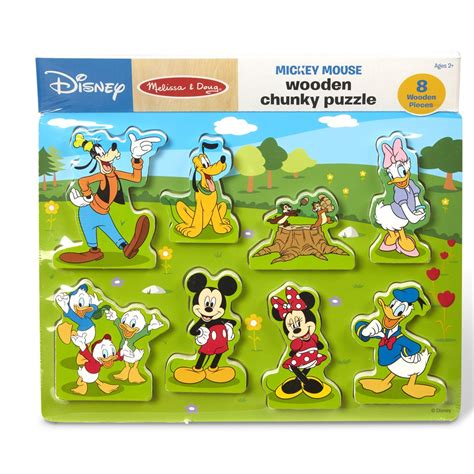 Melissa & Doug Disney Mickey Mouse Clubhouse Wooden Chunky Puzzle ...