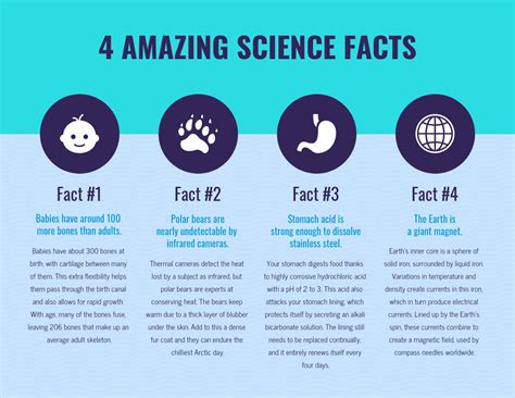 Science Facts List Infographic Template - Venngage