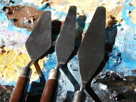 painting knives on palette 1 Free Photo Download | FreeImages