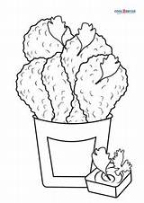 Free Printable Chicken Nuggets Coloring Pages For Kids sketch template