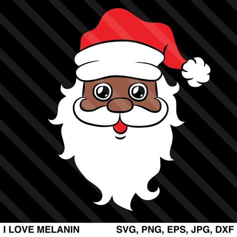 Black Santa Claus SVG – I Love Melanin