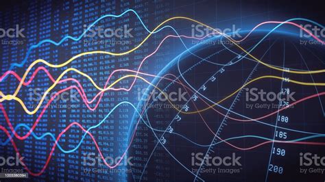 Global Commerce Data Analysis Line Chart With Spreadsheet Stock Photo - Download Image Now - iStock