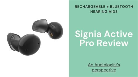 Signia Active Pro Review | Rechargeable Bluetooth Hearing Aids - YouTube