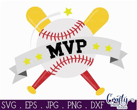 Baseball MVP Svg, Baseball Bat Svg, Baby Svg By Crafty Mama Studios ...