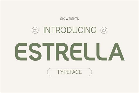 Estrella - Modern Sans Serif - Design Cuts