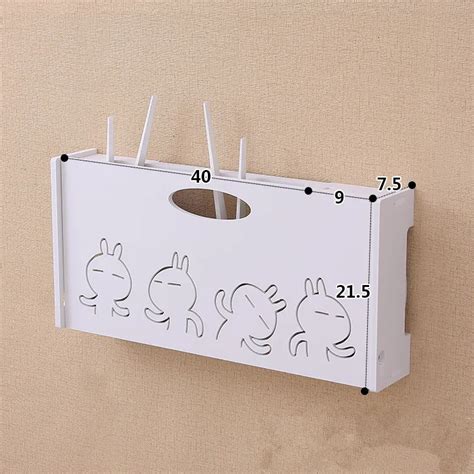 WiFi Router Shelf Wall Mount Router Modem Storage Box Router Rack Mount Brackets, 40x 21.5 cm-in ...