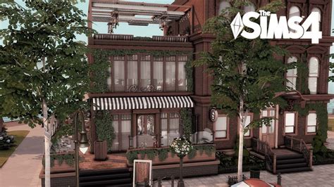 Sun Myshuno Family Restaurant / The Sims 4 speed build | Sims 4 restaurant, Sims house, Sims 4