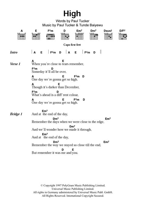 High by Lighthouse Family - Guitar Chords/Lyrics - Guitar Instructor