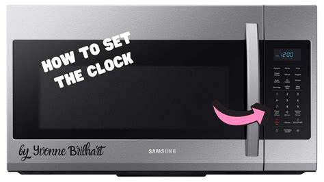 How to set the clock in Samsung Microwave - YouTube