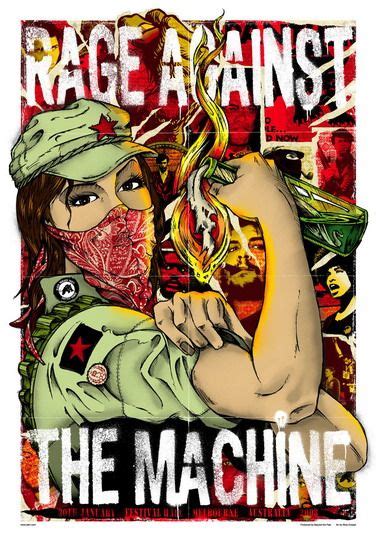 Rage Against the Machine Concert Poster by Rhys Cooper | Rage against ...