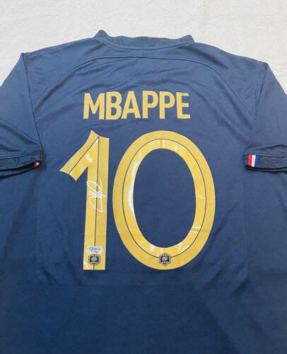 Kylian Mbappe Signed France Home Soccer Jersey with COA | #4622173419