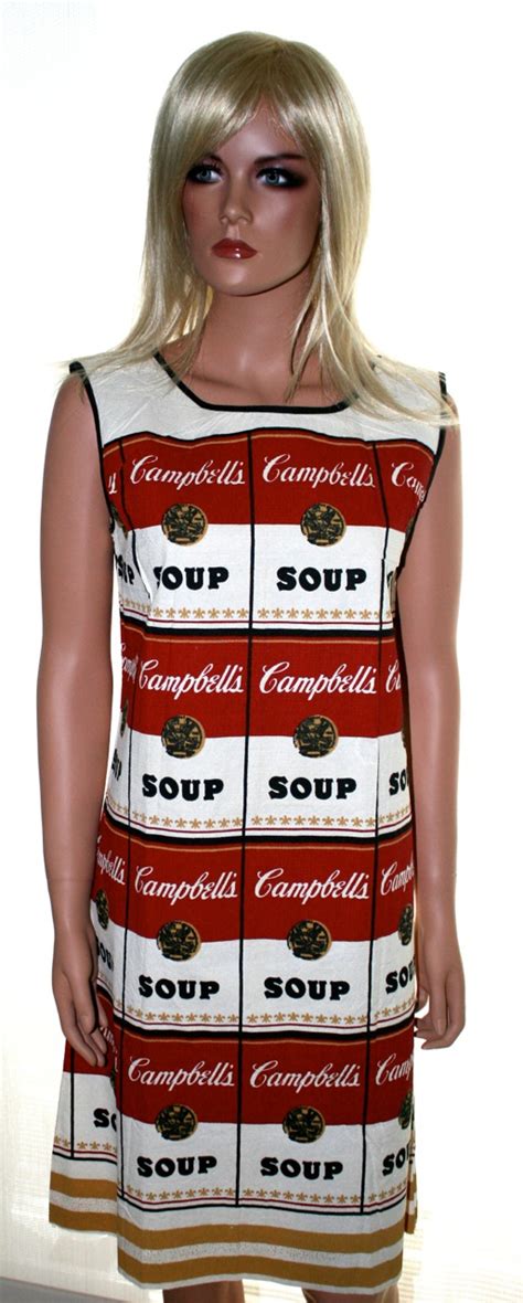 Sold Price: Andy Warhol Campbell Soup Dress - December 6, 0114 12:00 PM PST