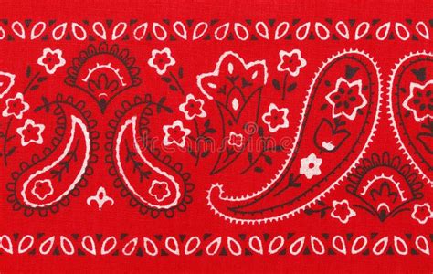 Bandana. Red Bandana Close Up with Flower Paisley Design , #sponsored, #Close, #Red, #Bandana, # ...