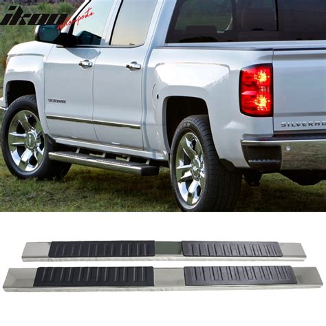 Compatible with 07-18 Chevy Silverado Sierra 1500 Ext Cab 5inch Side Steps Running Boards ...