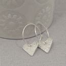 sterling silver heart hoop earrings by lucy kemp silver jewellery | notonthehighstreet.com