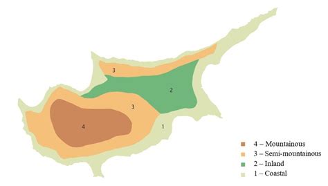 Climate zones in Cyprus, adapted from [38]. | Download Scientific Diagram