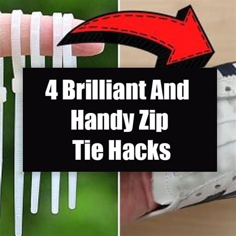 4 Brilliant And Handy Zip Tie Hacks