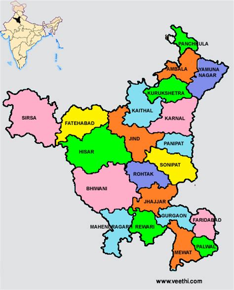 Haryana District Map Pdf Download - Download Gratis