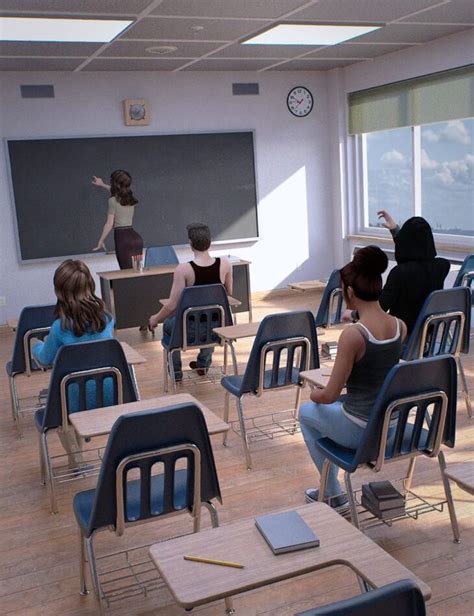 High School Classroom – Render-State