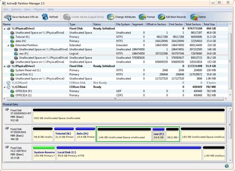 Active@ Partition Manager - freeware disk partitioning and disk formatting tool for Windows