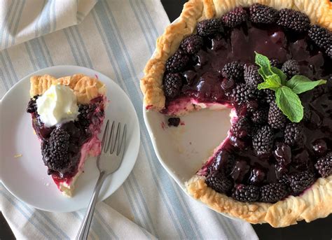 Blackberry Cream Cheese Pie Recipe | Old Farmer's Almanac