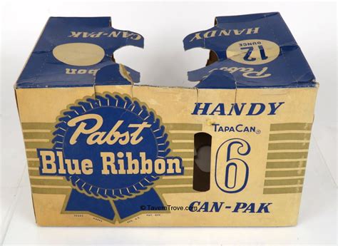 Item #94935 1953 Pabst Blue Ribbon Beer (12oz cans) Six-pack Holder