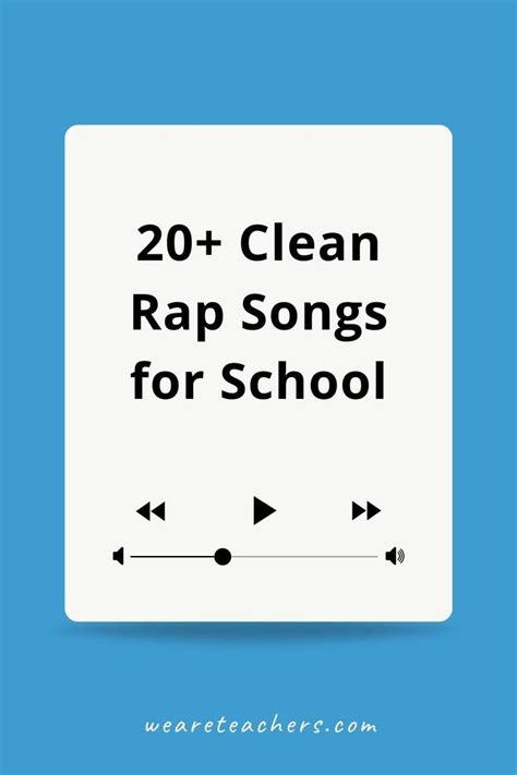 20+ Clean Rap Songs for School | Rap songs, School songs, Songs