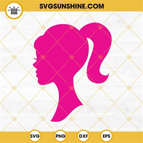 Barbie Head Logo SVG, Doll Head SVG, Doll SVG, Barbie SVG