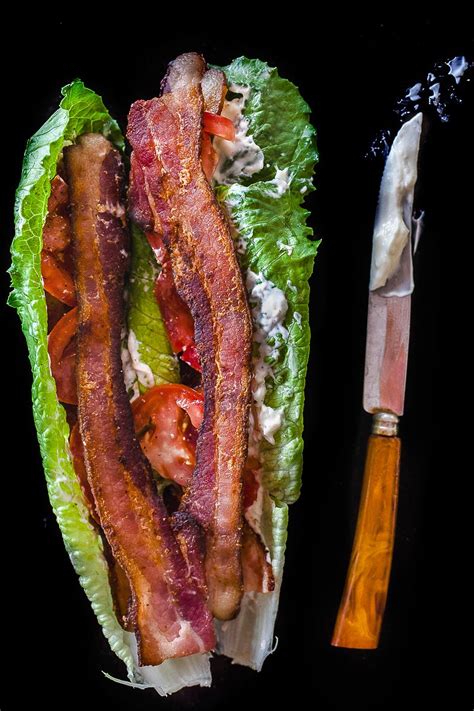 Bacon, Lettuce Tomato Wraps #paleo -- quick, easy, and satisfying. d