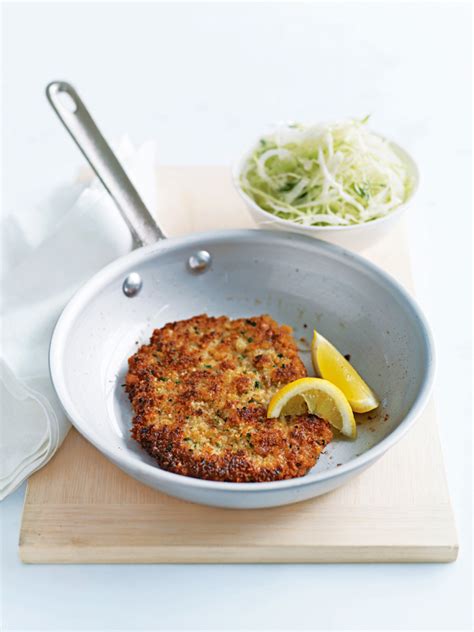 Lemon And Chive Veal Schnitzel | Donna Hay