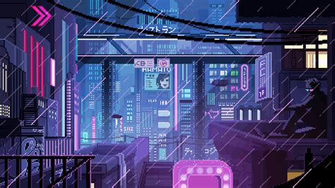 [3840x2160] Pixel Cyberpunk by VirtuaVerse artist Valenberg : r/wallpapers