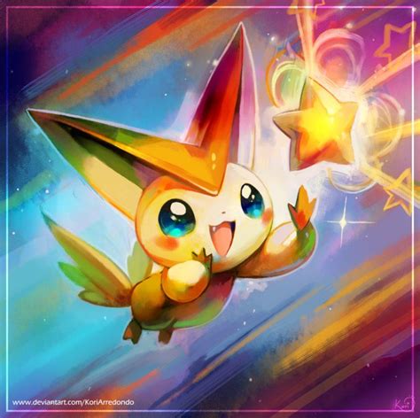 :C: Victini by KoriArredondo | Pokemon eevee, Mythical pokemon, Anime