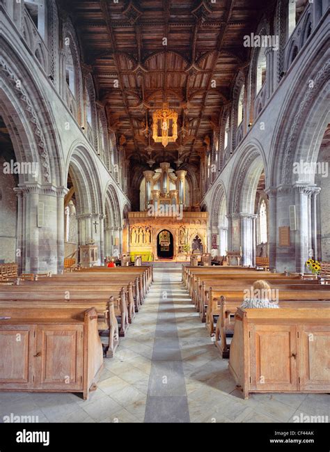 Interior of St Davids Cathedral Stock Photo - Alamy