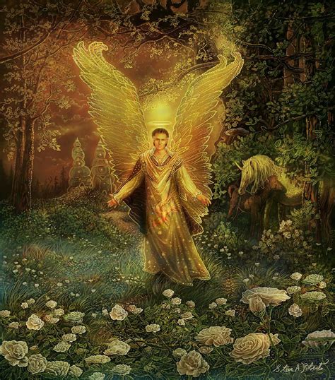 Archangel Azrael Painting Archangel Azrael, Archangel Michael, Angels ...